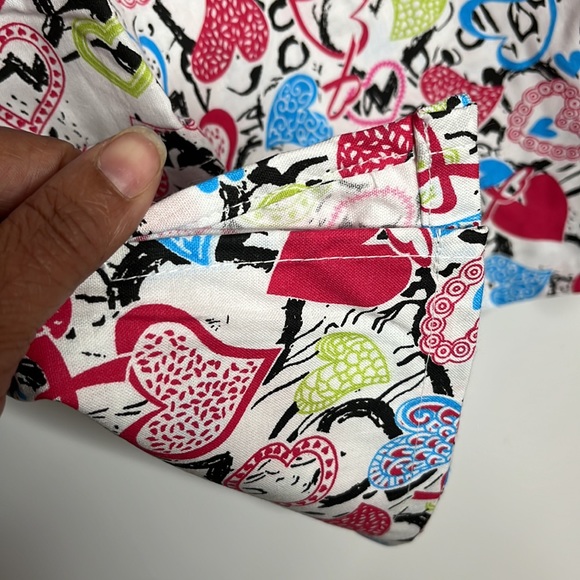 NWT Beverly Hills Uniforms Scrubs 4X PLUS SIZE - Full of Hearts - Picture 4 of 7